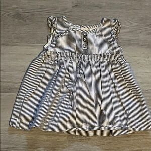 Carter's Black and White Striped Dress